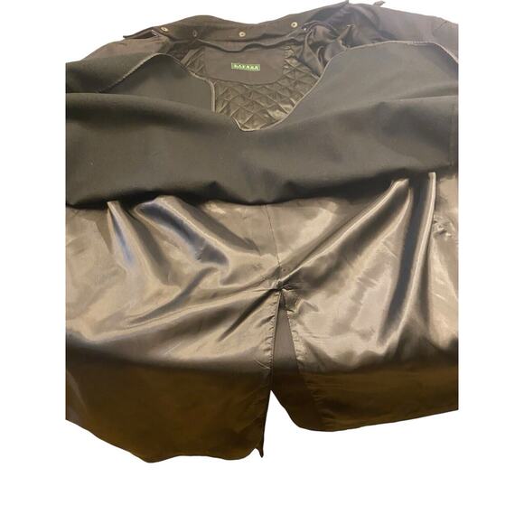 Ralph Lauren Double Breasted Trench Coat Black Removable Lining Quilted 44R VTG - Picture 16 of 16